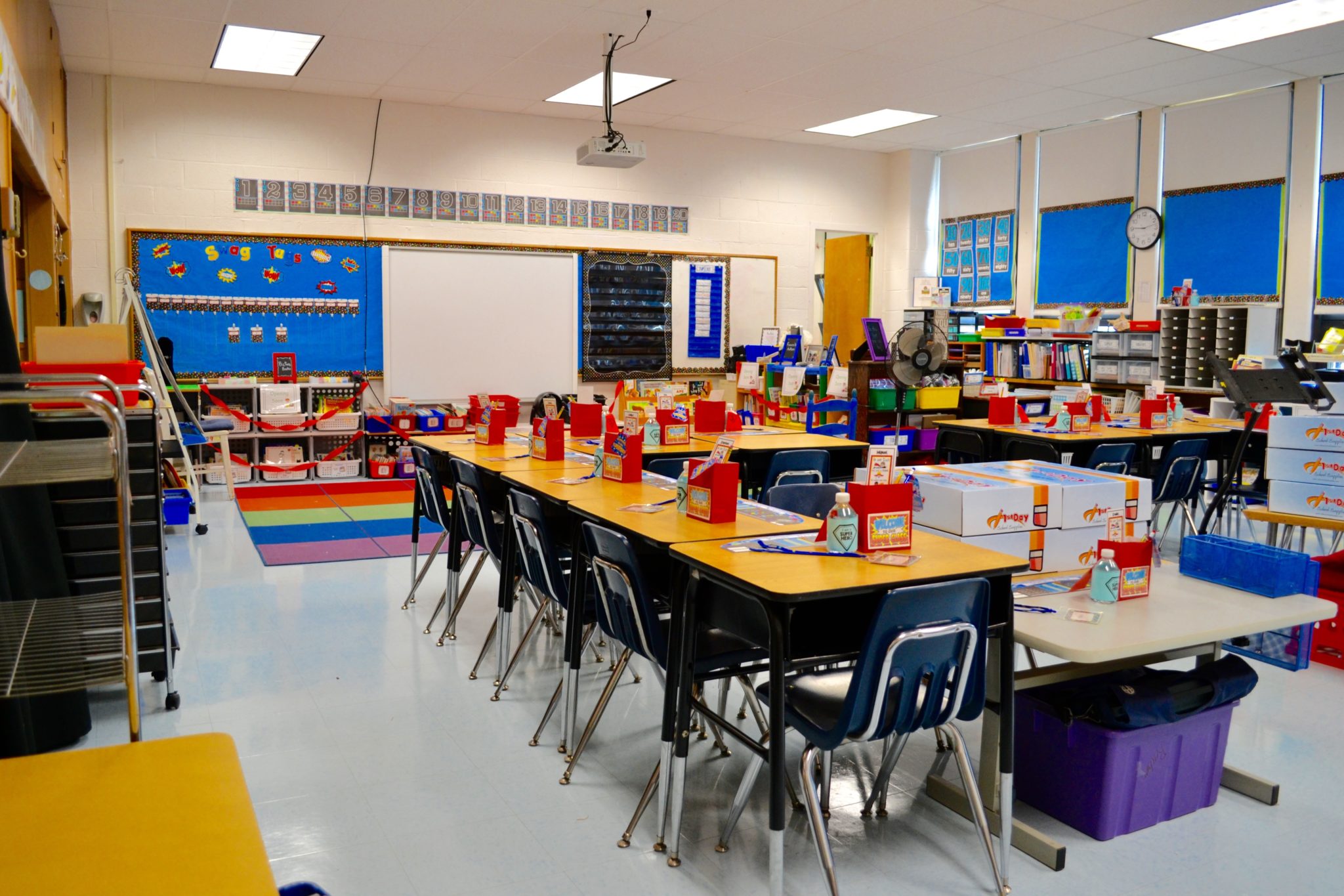 Clarke school classroom ready for the first day